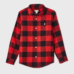 Cat Jack Red Buffalo Check Flannel Shirt L XXL 18